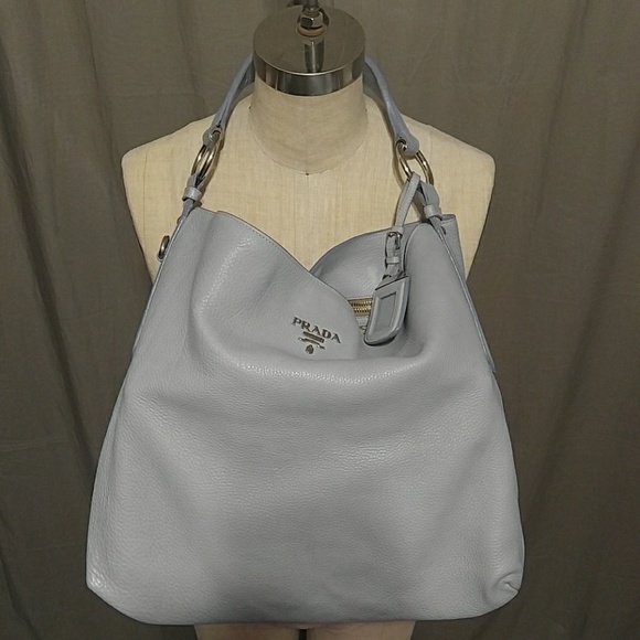 Prada Handbags - 💎HOST PICK💎 Vitello Daino Calfskin XL Hobo